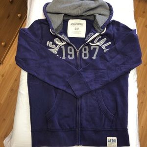 aerpostale full zip hoodie size small
